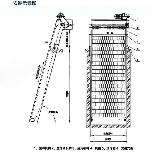 安装布置结构示意图