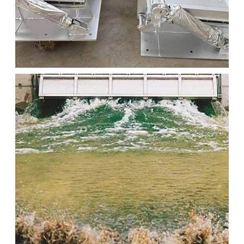 管道拍门工作中